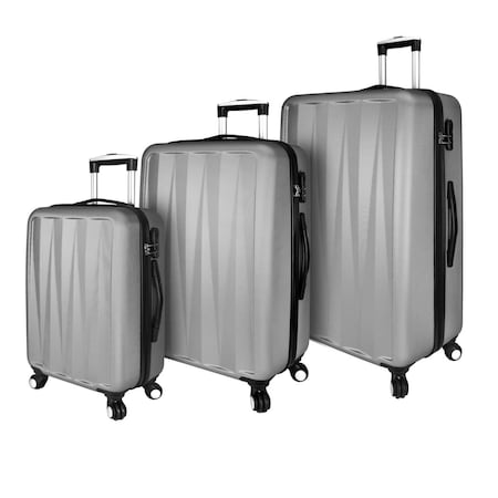 Contenedores Verdugo Hardside 3 Piece Spinner Luggage Set, Grey CO2672168